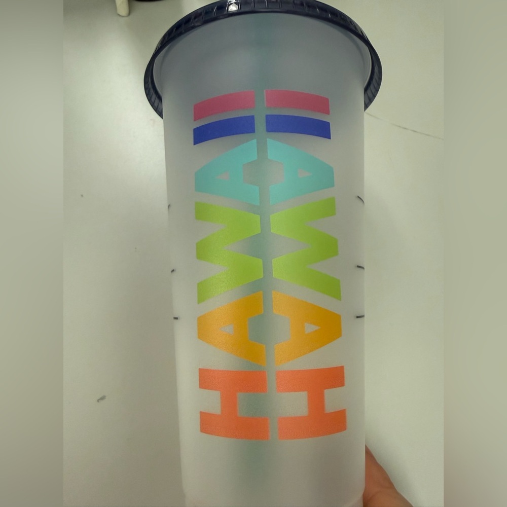 Starbucks Colorful Gradient Logo Frosted Tumbler